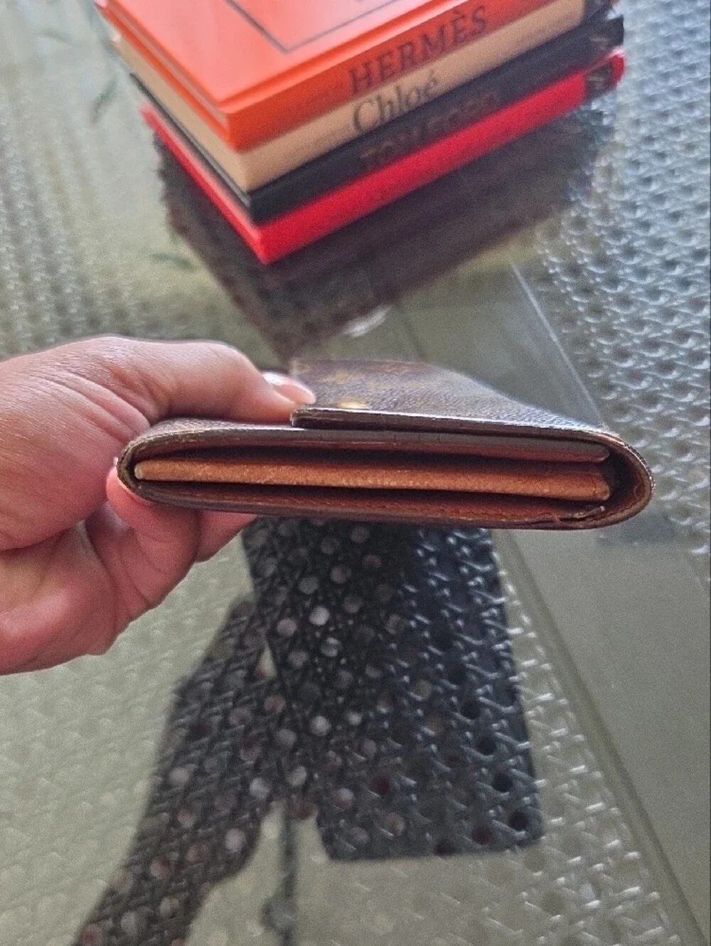 Louis Vuitton Monogram Canvas Continental Wallet - Brown and Gold